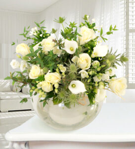 Rome - Haute Florist Bouquet - Luxury Flowers - White Bouquet - Luxury Flower Delivery