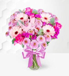 Perfect Pink Bouquet - Free Chocs - Birthday Flowers - Birthday Flower Delivery - Flower Delivery - Flowers By Post